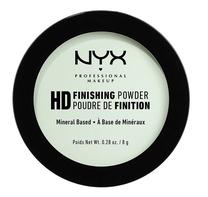 Kompaktinė pudra NYX Professional Makeup HD Finishing Powder, mint green, 8 g
