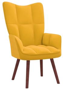 Кресло VLX Relaxing Velvet 328058, желтый цв., 69 см x 61.5 см x 95.5 см
