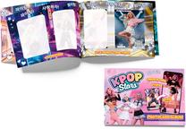 Trafaretu un uzlīmju albums KPop Stars, daudzkrāsaina