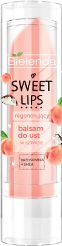 Lūpų balzamas Bielenda Sweet Lips, 3.8 g, peach + shea sp., -