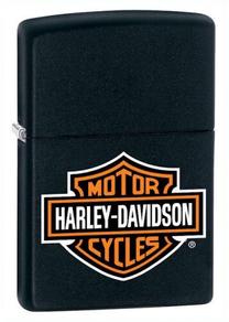 Šķiltava Zippo Harley Davidson® 218HDH252, melna krās./oranža krās.