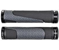 Dviračio rankenos Velo ProX VLG-1745-12D3 GRIP254, gelis, juoda sp./pilka sp., 2 vnt.
