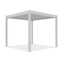 Pavėsinė Pergola Elegance Automatic, 309 x 256 cm, balta sp.