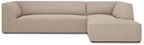 Kampinė sofa Micadoni Home Ruby 4 Seats, smėlio ruda sp., dešininė, 273 x 180 cm x 69 cm