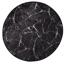 Vonios grindų kilimėlis Foutastic Marble 359CHL1668, tamsiai pilka sp., 100 cm x 100 cm, Ø 100 cm