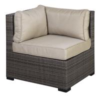 Lauko sofa Home4you Sevilla, ruda sp., 76.5 cm x 76.5 cm x 74.5 cm