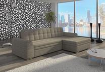 Kampinė sofa Conforti Berlin 01, pilka sp., dešininė, 165 x 275 cm x 78 cm
