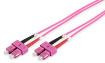Сетевой кабель Assmann DK-2522-05-4 SC Duplex, SC Duplex, 5 м, розовый цв.