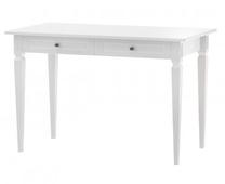 Rašomasis stalas su stalčiais Bellamy Ines, 120 cm x 65 cm, 78 cm, balta sp.