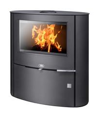 Cietā kurināmā krāsns Abx OMAHA BLACK, 7 kW