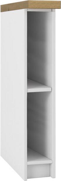 Apatinė virtuvinė spintelė, balta sp./smėlio ruda sp., 15 cm x 45.6 cm x 86 cm
