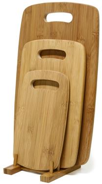 Pjaustymo lentelių rinkinys Home4you Cutting Board Set 70521, ruda sp., 12 cm x 26 cm