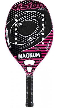 Padel tenisa rakete Vision Magnum, melna krās./rozā krās.