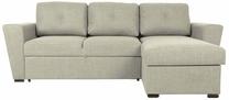 Kampinė sofa - lova Home4you Whitby AC24804, smėlio sp., 122 x 242 cm x 87 cm
