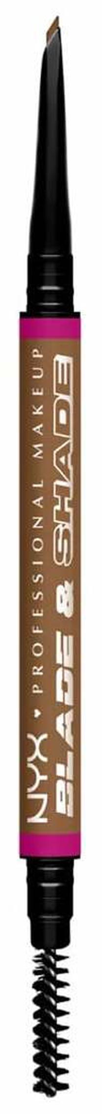 Uzacu zīmulis NYX Professional Makeup Blade & Shade Nano Lápiz De Cejas, brūngans krās. 02 blonde