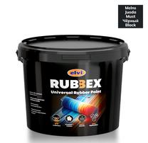 Akriliniai gumos pagrindo dažai Rubbex, juoda sp., 1.2 kg