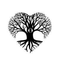 Valgusti seinale Opviq Heart Tree, E27, 1 x 40 W, ilma katteta / must v.