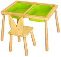 Детский игровой стол Kalune Design Table and Chairs, 52 см, зеленый цв.