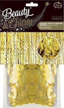 Гирлянда GoDan Beauty & Charm Fringe, золотой цв., 200 см