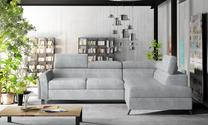 Kampinė sofa Kairos Omega 02, pilka sp., dešininė, 200 x 265 cm x 95 cm