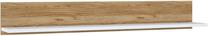 Sieninė lentyna Furniture To Go Salinas, ąžuolo sp./balta sp., 22 cm x 152.7 cm x 22 cm