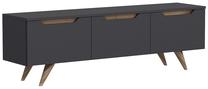 ТВ стол Kalune Design Prag, коричневый цв./серый цв., 150 см x 35 см x 44 см