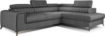 Kampinė sofa Laurence Sawana 05, tamsiai pilka sp., dešininė, 205 x 278 cm x 92 cm