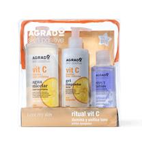 Veido priežiūros priemonių rinkinys Agrado Pack Vit C, 3 vnt.