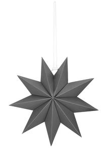 Kalėdinė dekoracija, "Žvaigždė" Springos Star CA1105, 30 cm, pilka sp.