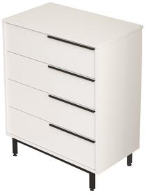 Komoda Kalune Design ON17-W, balta sp./juoda sp., 95.1 cm x 44.5 cm x 74.8 cm