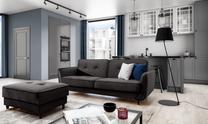 Sofa Bellis Riviera 97, tamsiai pilka sp., 90 x 220 cm x 83 cm