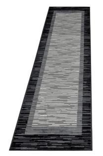 Kiliminis takas Base Geometric, balta sp./juoda sp./pilka sp., 250 cm x 80 cm