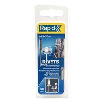 Kniedes ar urbi Rapid, 4.8 mm x 20 mm, 50 gab.