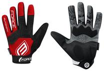 Перчатки Force MTB Autonomy 17 Full, черный цв./красный цв., M