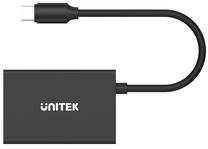 USB sadalītājs Unitek H1302A, melna krās.