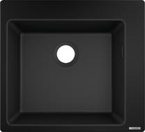Кухонная мойка Hansgrohe Built-In Sink S510-F450, силикат, 56 см x 51 см x 19 см, графитовый черный цв.