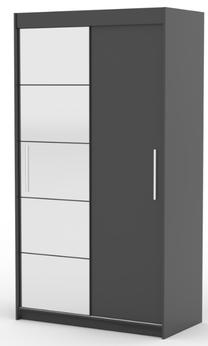 Шкаф ADRK Esti, антрацитовый цв., 120 см x 59 см x 215 см