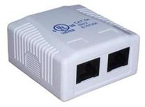 Digitus CAT 5e Modular Wall Outlet 2xRJ45 Shielded