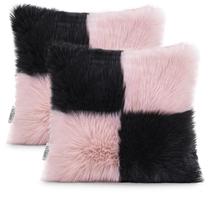 Pagalvės užvalkalas AmeliaHome Nancy, juoda/rožinė, 45 cm x 45 cm