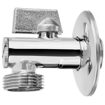 Lodveida vārsts ar filtru Invena ZW-12-020-K, noslēdzošais, tualetes tvertnei, veļas mašīnai, 1/2" x 3/4"