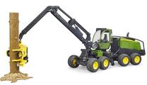 Rotaļu traktors Bruder Harwester John Deere 1270G, 1:16, melna krās.