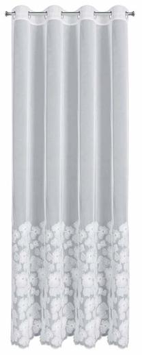 Дневной занавес Jasmin, белый цв., 140 см x 250 см