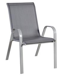 Lauko kėdė Home4you Dublin, pilka, 73 cm x 55.5 cm x 93 cm