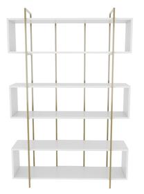 Pastatoma lentyna Kalune Design Bruti 875ZNA4510, aukso sp./balta sp., 180 cm x 29.6 cm x 120 cm