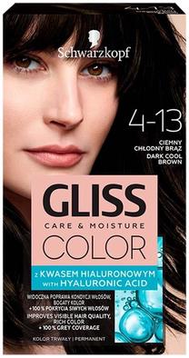 Matu krāsa Schwarzkopf Gliss Color Care & Moisture, dark cool brown krās., 4-13, 60 ml