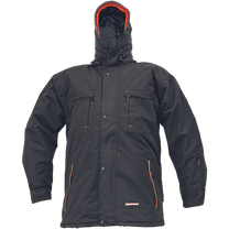 Darbinis švarkas vyrams Australian Line Emerton, juoda sp./oranžinė sp., 3XL dydis