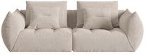 Modulinė sofa Micadoni Bloom, tamsaus smėlio spalva, 232 x 106 cm x 95 cm