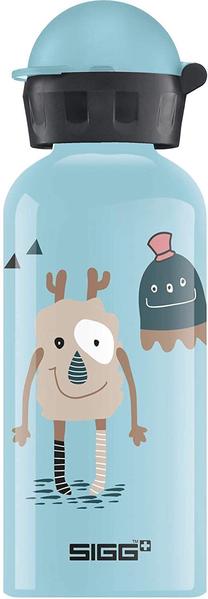 Vaikiška gertuvė Sigg Water Bottle Monster Friends, 400 ml, 1 m., 6.6 cm, plastikas, mėlyna sp.