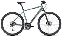 Велосипед гибридный Cube Nature EXC, 28 ″, 21" рама, черный цв./зеленый цв.