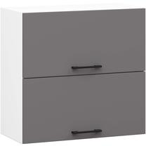 Pakabinama virtuvės spintelė Akord Oliwia W60, balta/pilka, 60 cm x 30 cm x 58 cm